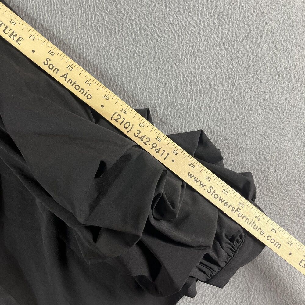 Tuckernut Pomander Place Black Alessia Top XXL Ruffle Balloon Sleeve - Picture 10 of 12